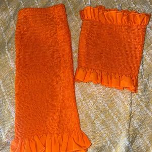 Two piece ruffled set